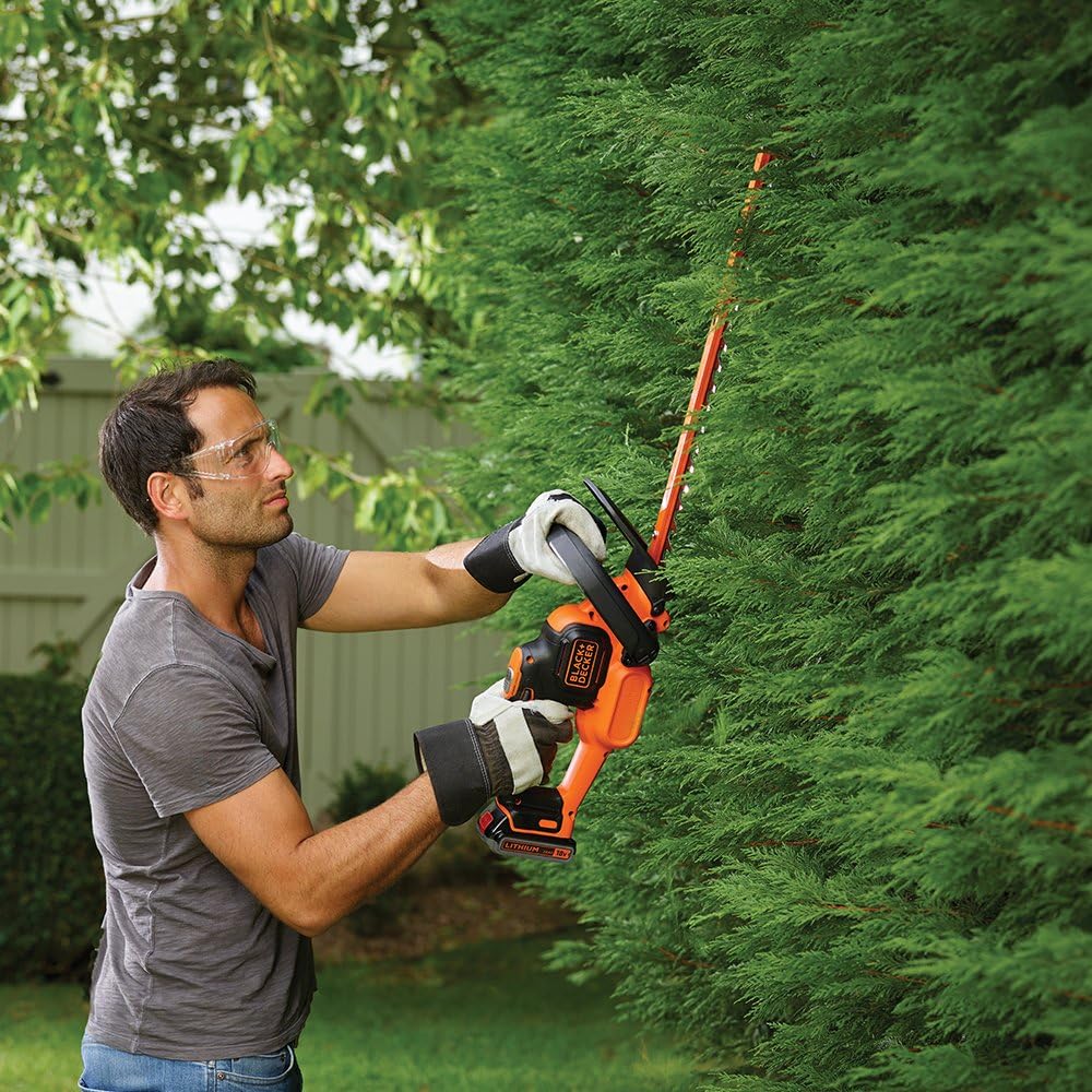 BLACK + DECKER | GTC18452PC-GB 18V 45cm Anti-jam Hedge Trimmer, 18 V, Orange