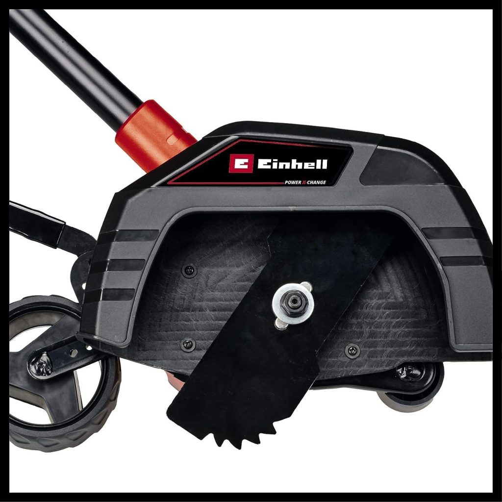 Einhell Power X-Change Cordless Lawn Edger - 18V, Lightweight Battery Grass Trimmer, 19cm Cutting Length, 3 Cutting Depths - GE-LE 18/190 Li Solo Electric Lawn Edging Tool (Battery Not Included)