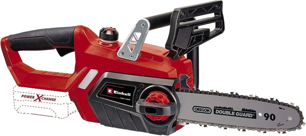 Einhell Power X-Change 18V Cordless Chainsaw - 10 Inch (25cm) Electric Chainsaw Cordless With OREGON Bar and Chain - GE-LC 18/25 Li Solo Battery Chainsaw (Battery Not Included)