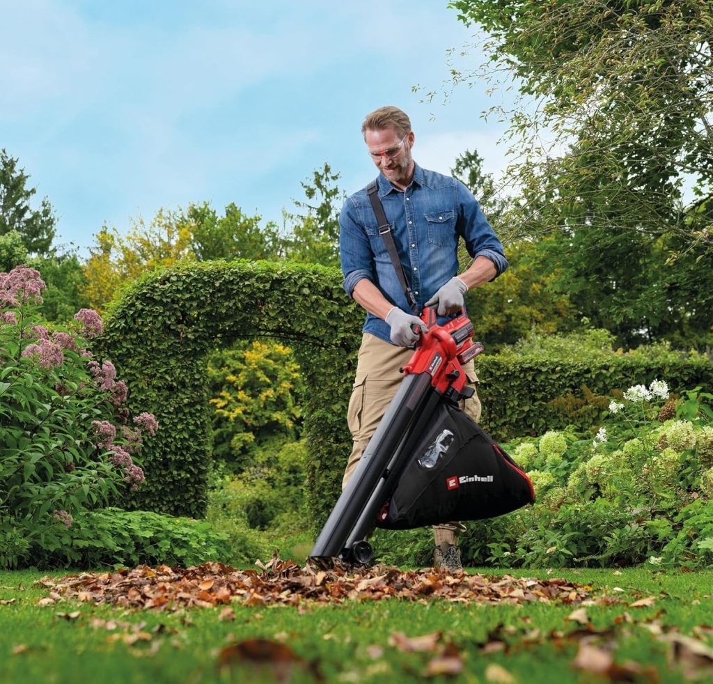 Einhell Power X-Change 18V Cordless Leaf Blower And Vacuum - Outdoor Air Blower And Garden Vacuum With 10:1 Shredding Function - VENTURRO 18/210 (Battery Not Included)