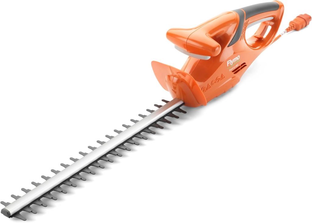 Flymo EasiCut 450 Electric Hedge Trimmer – Precision Cutting, 45cm Cutting Length, Lightweight Design, Crisp and Clean Finish, Ideal for Hedge Maintenance and Shaping, Orange