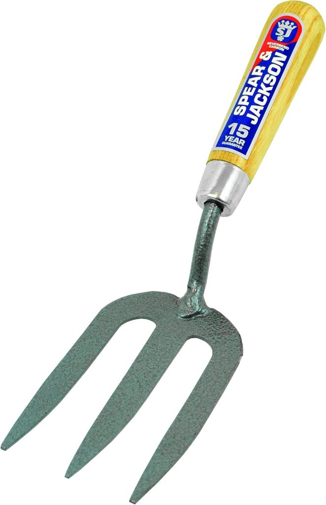 Spear  Jackson 4094NB Neverbend Carbon Weed Fork, Blue, 5-Inch