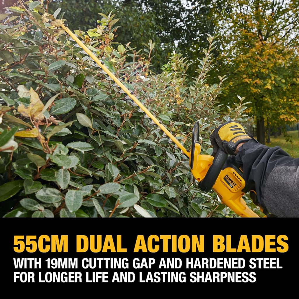 DEWALT DCM563PB-XJ 18 V 5 A XR Cordless Bare Unit Hedge Trimmer - Yellow